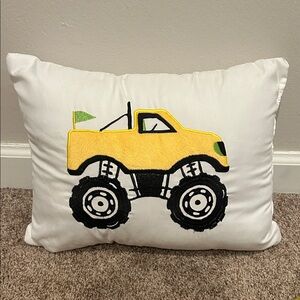 Mi Zone Kids Monster Truck Throw Pillow Nursery Playroom Decor